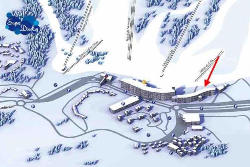 Appart T2 A Superdevoluy Au Pied De Piste Exteriör bild