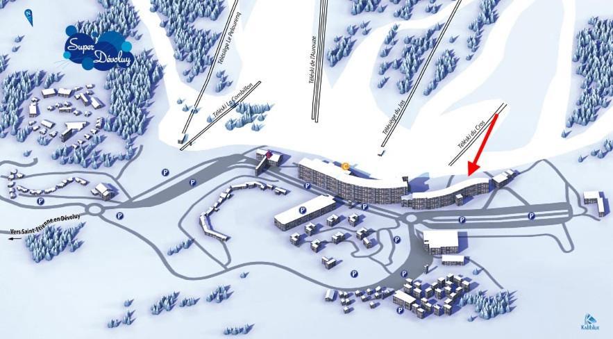 Appart T2 A Superdevoluy Au Pied De Piste Exteriör bild